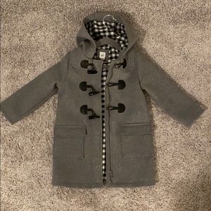 Flannel-Lined Duffle Coat - Grey Heather (4 years)